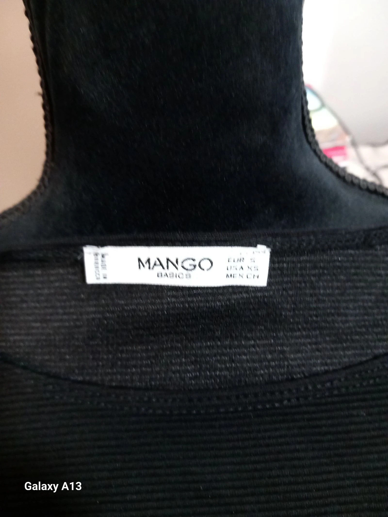 Prachtige geribde zwarte jurk van Mango - maat S (perfecte staat) – photo 8